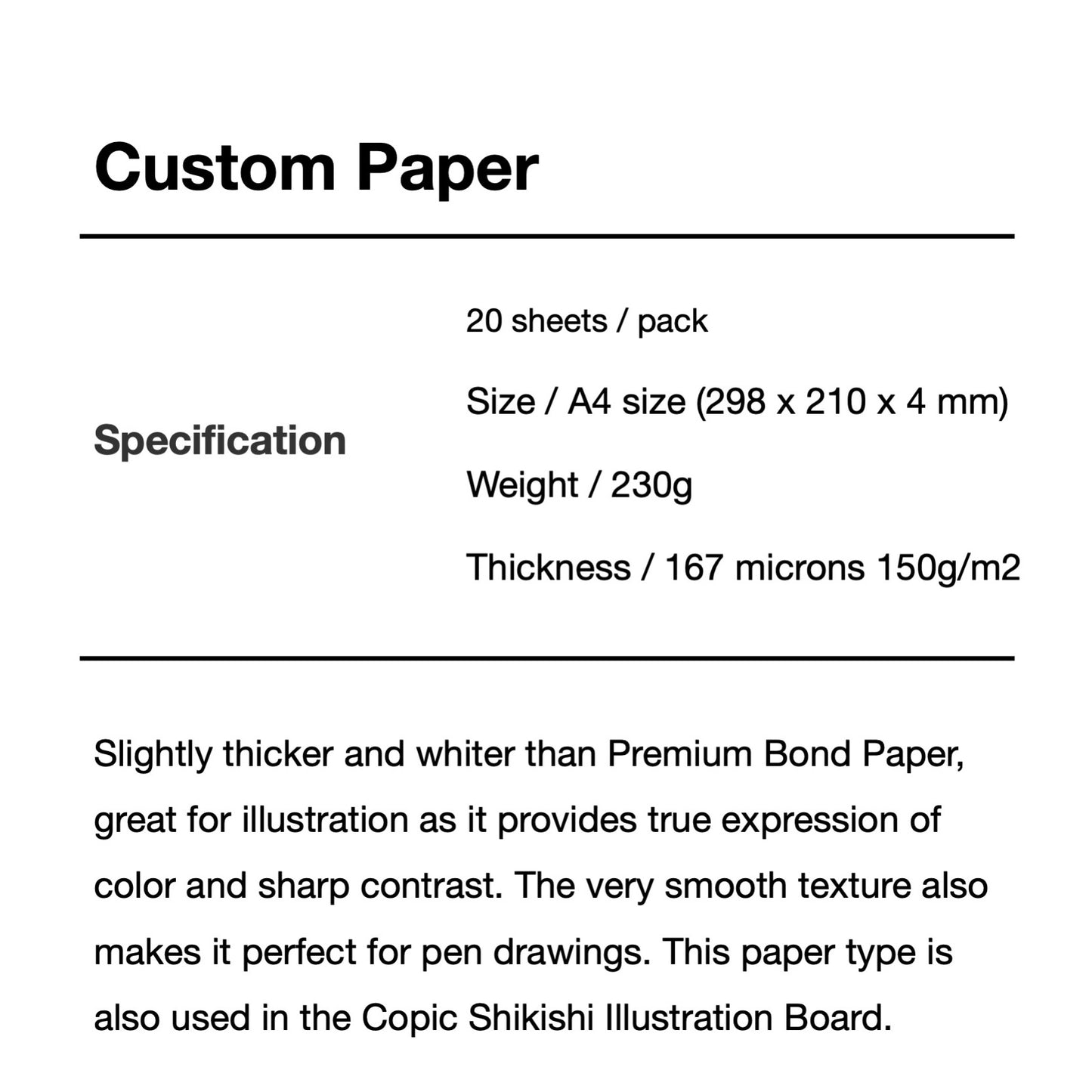 Copic Custom Paper
