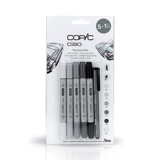 Copic Ciao Set 5+1 Grigi Freddi