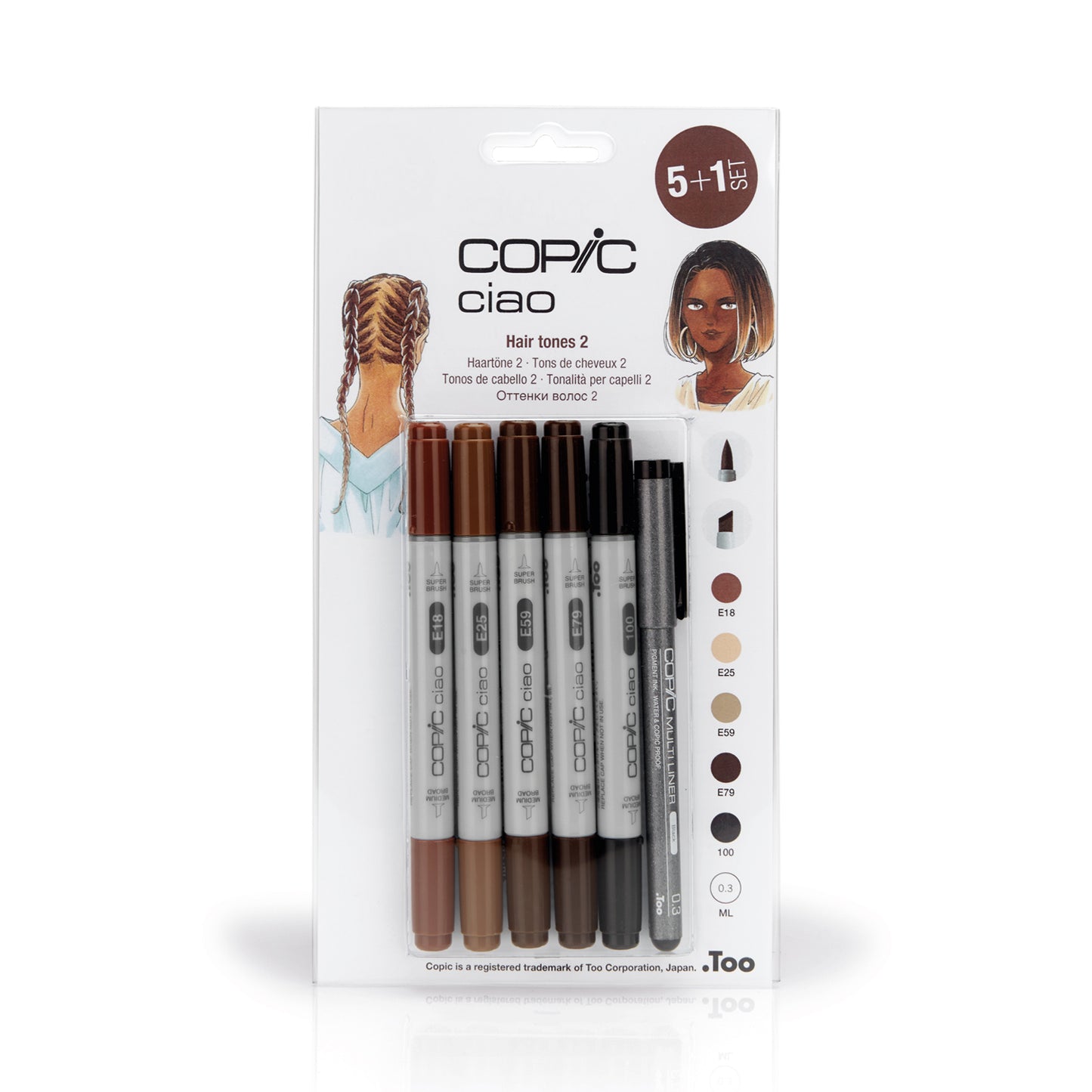 Copic Ciao Set 5+1 Hair 2
