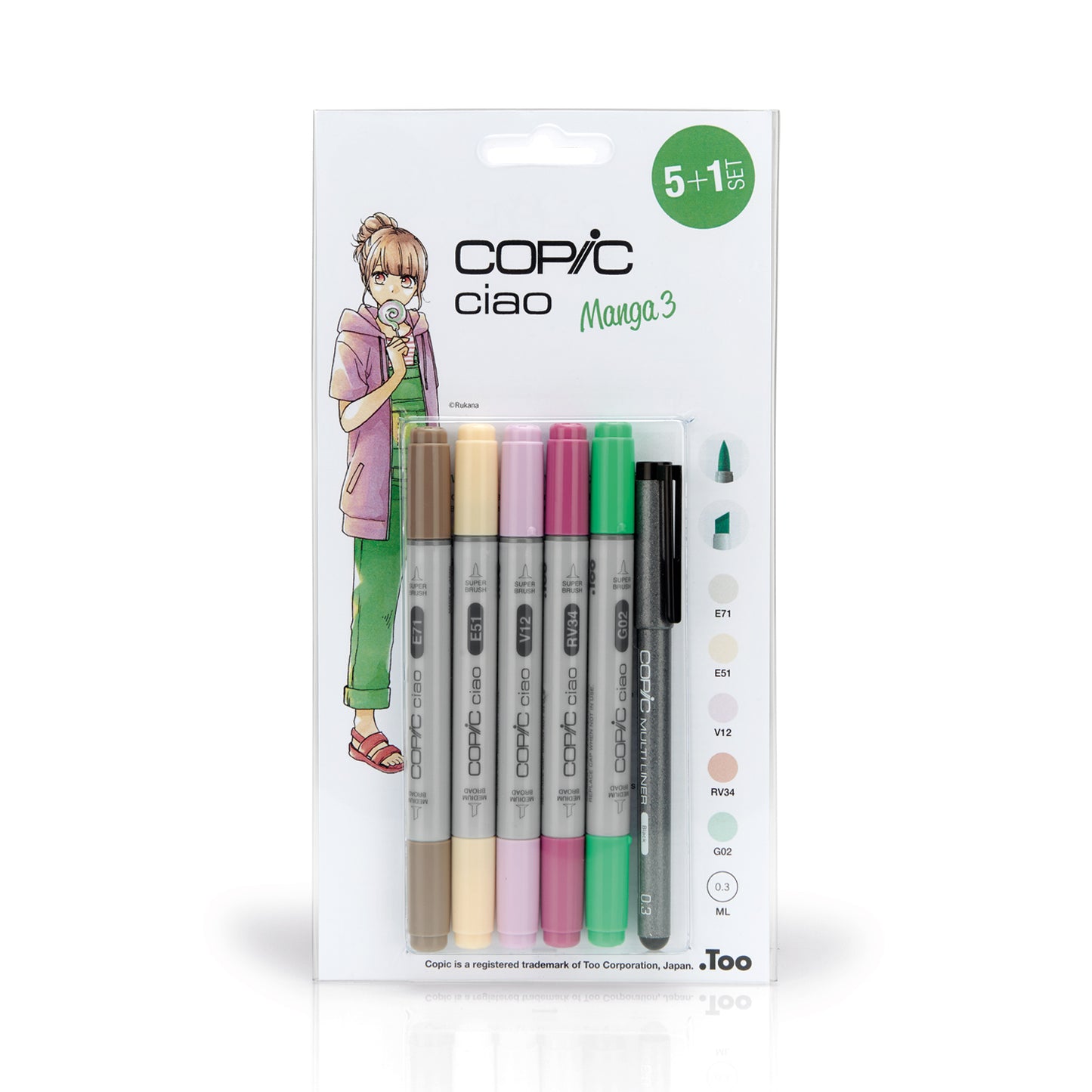Copic Ciao Set 5+1 Manga 3
