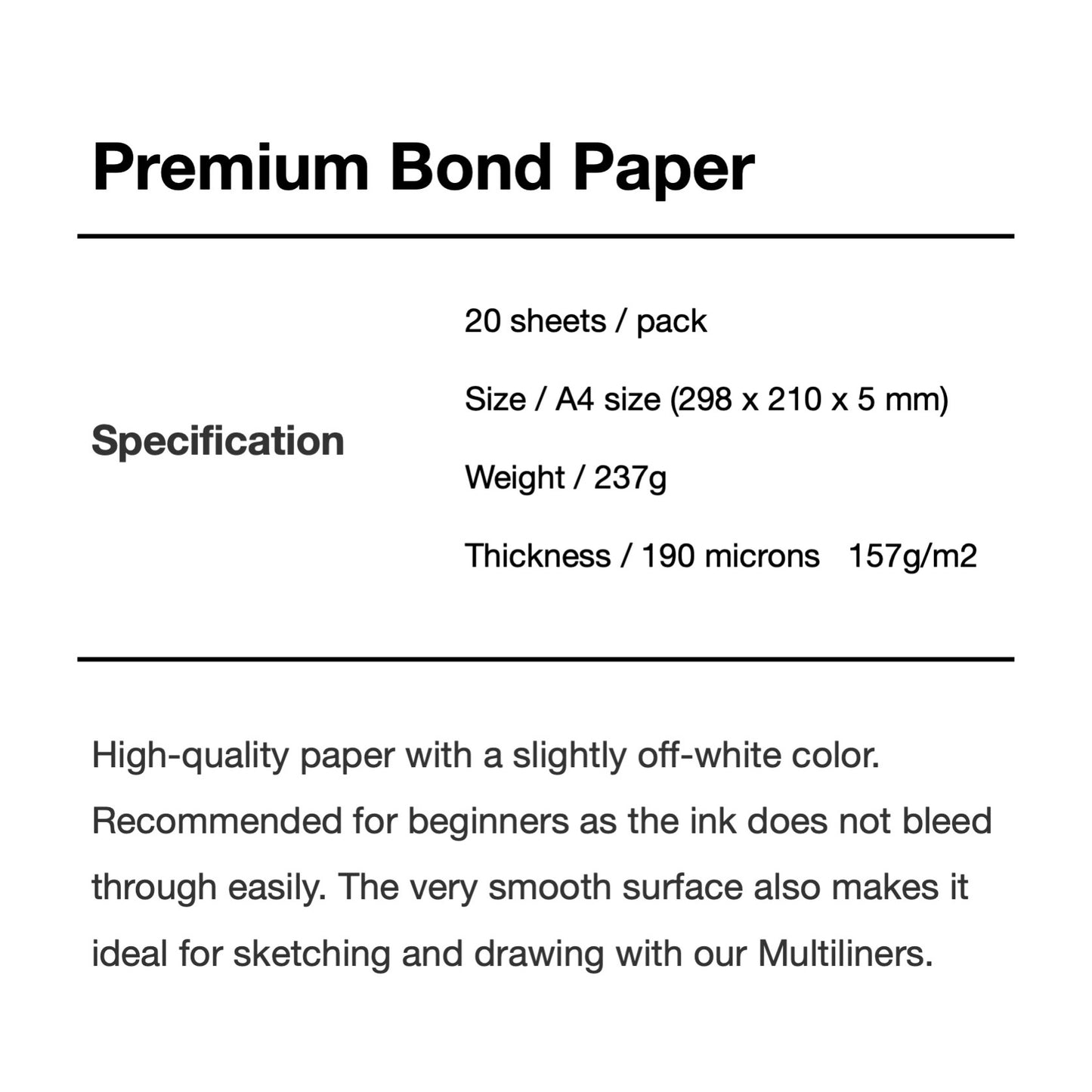 Copic Premium Bond Paper