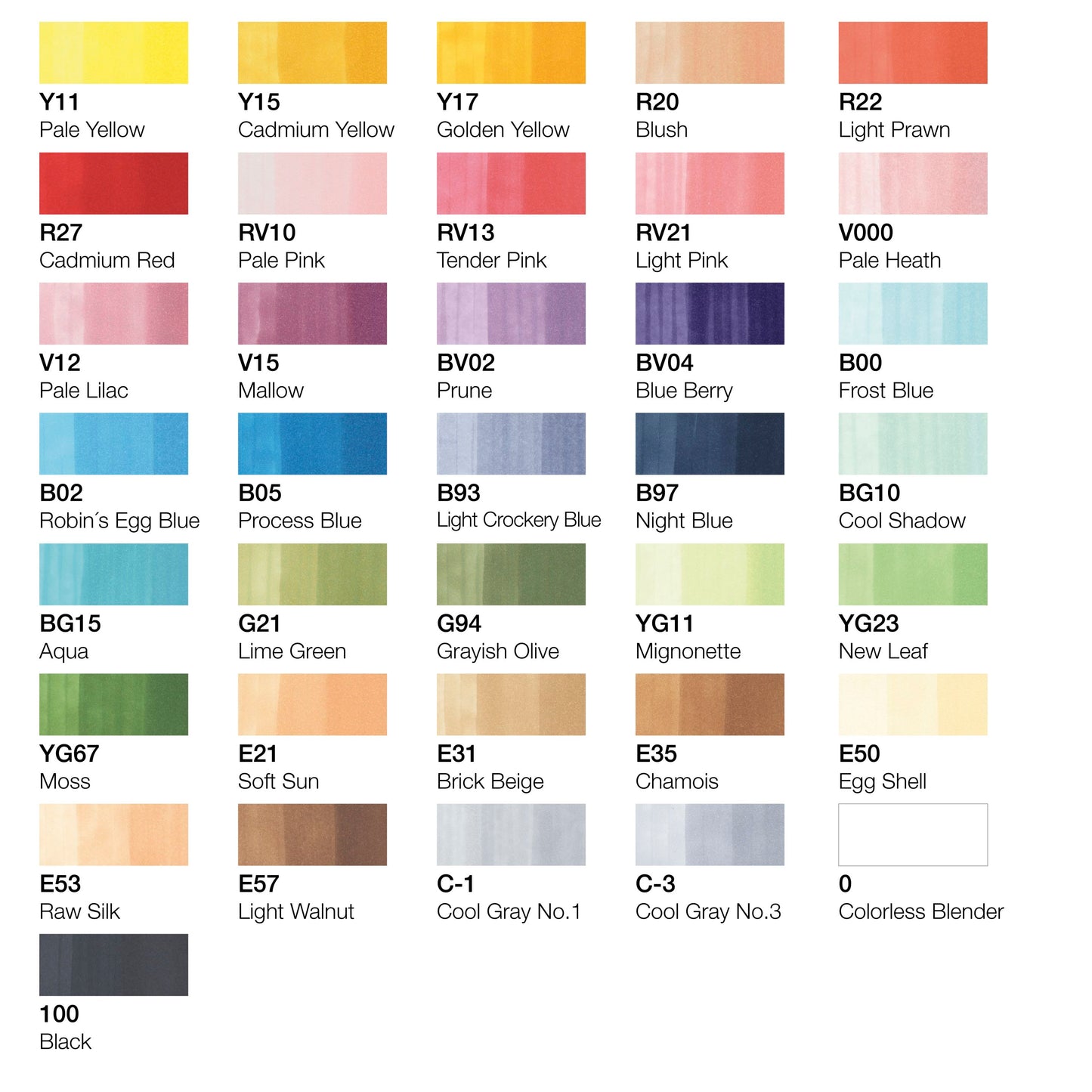 Copic Ciao 36 Colori Luminosi