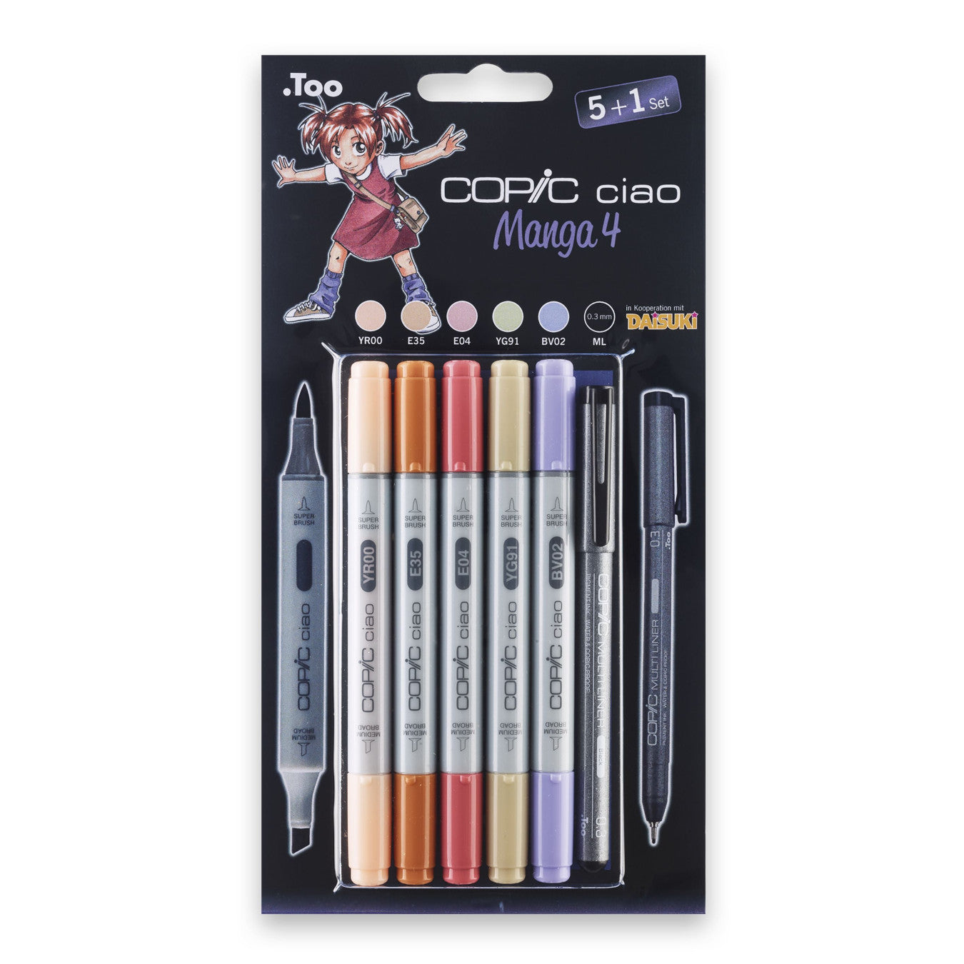 Copic Ciao Set 5+1 Manga 4