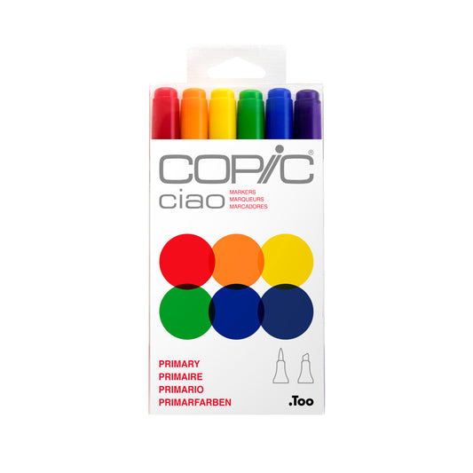 Copic Ciao 6 Set Colori Primari