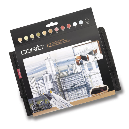 Copic Classic 12 Set Architettura in astuccio