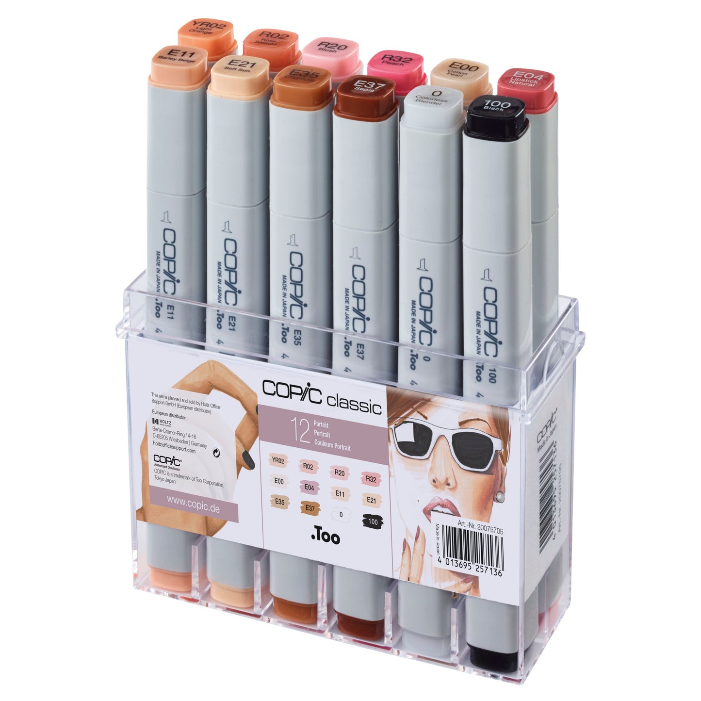 Copic Classic 12 Set Pelle