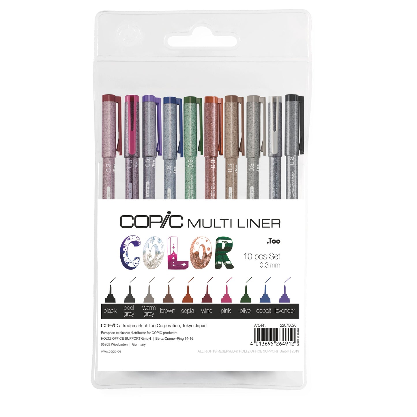 Copic Multiliner 10 Set Colorato