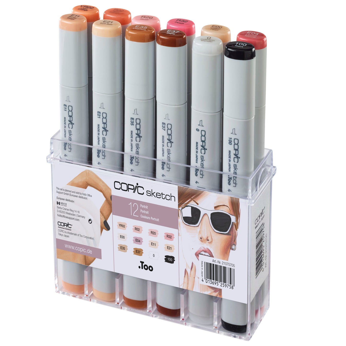Copic Sketch 12 Set Pelle