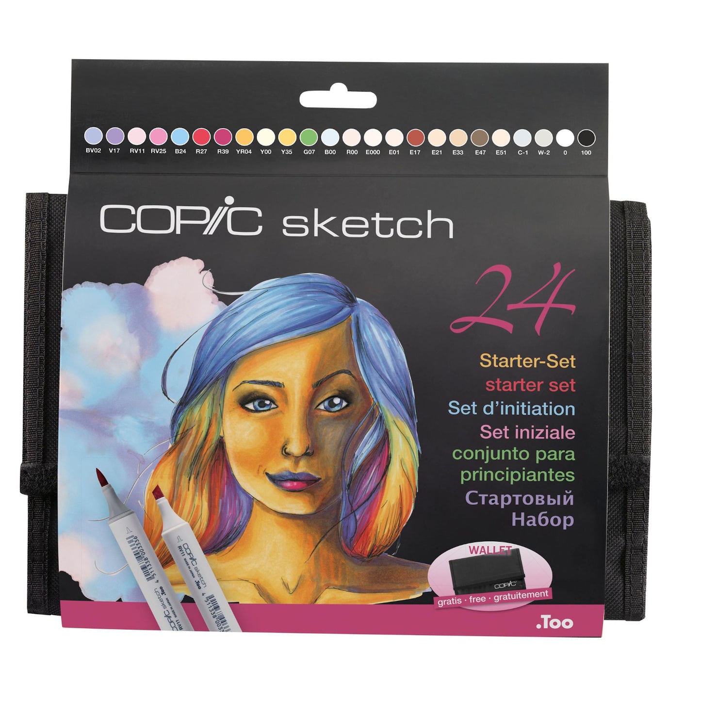 Copic Sketch 24 Set base in astuccio