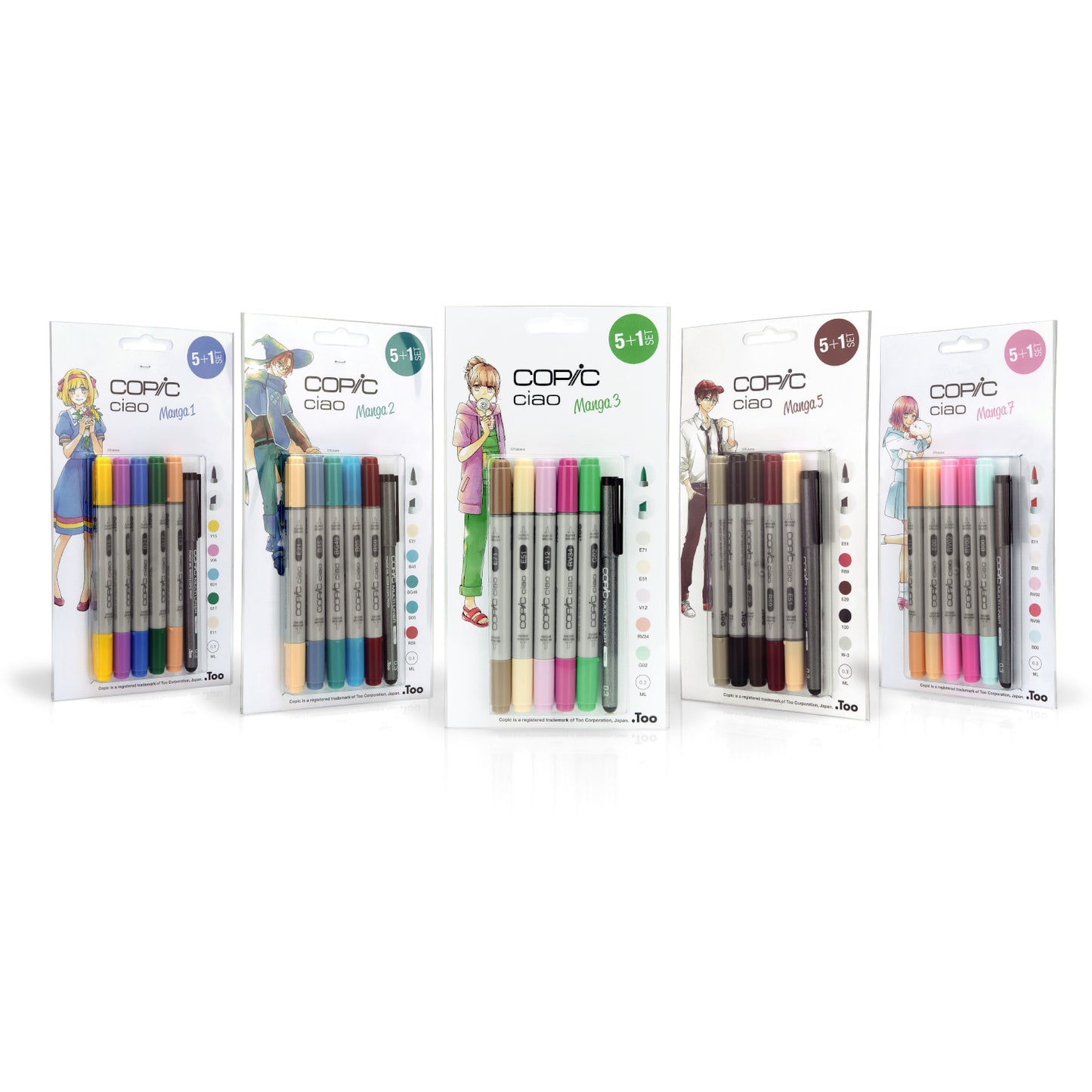 Copic Ciao Set 5+1 Manga 2