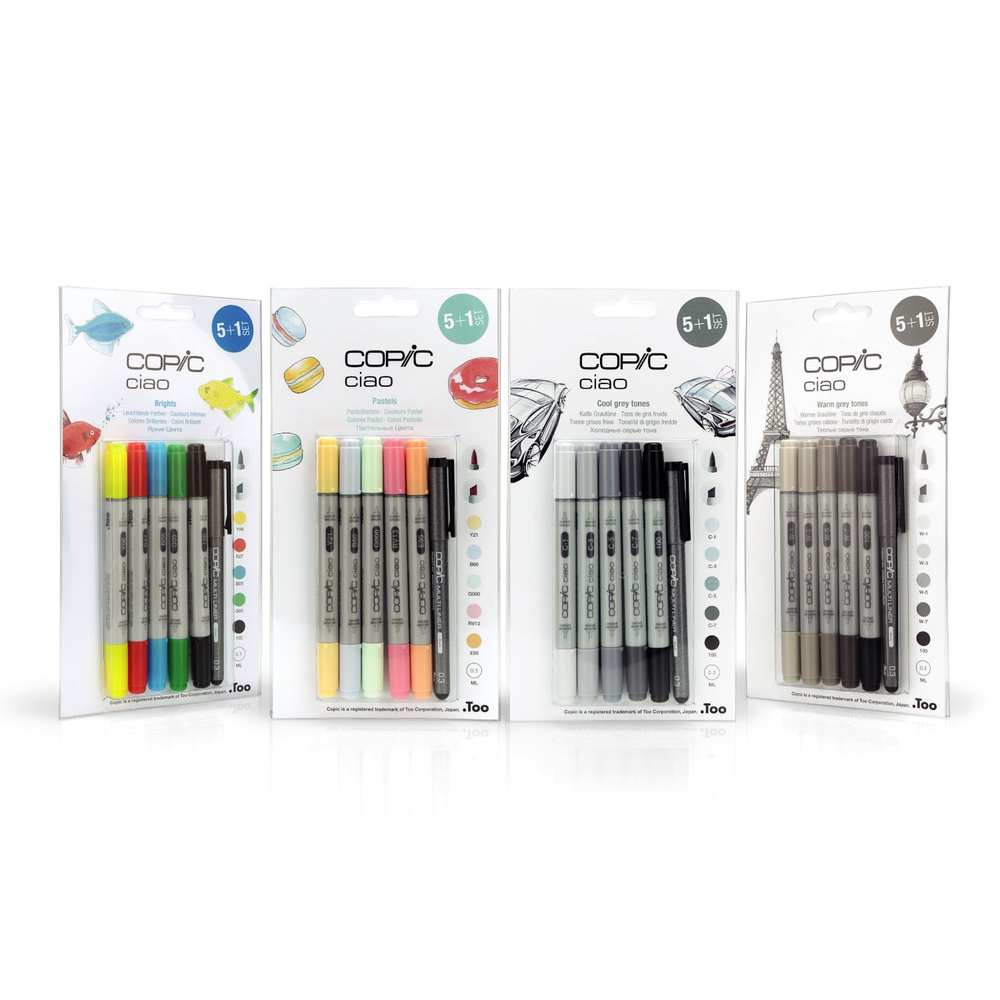 Copic Ciao Set 5+1 Brillanti