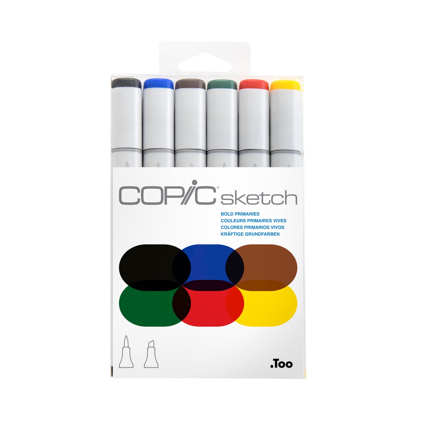 Copic Sketch 6 Set Bold Primaries