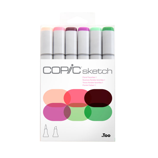 Copic Sketch 6 Set Floral Favorites 1