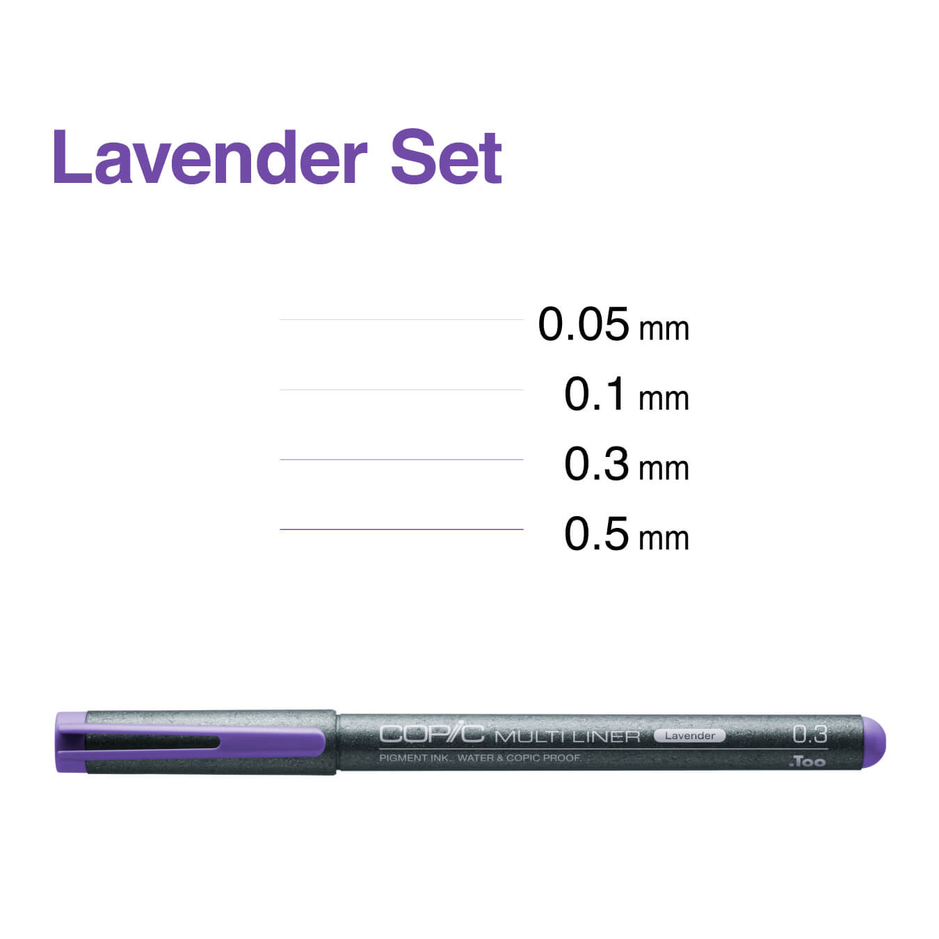 Copic Multiliner 4 Set Lavanda